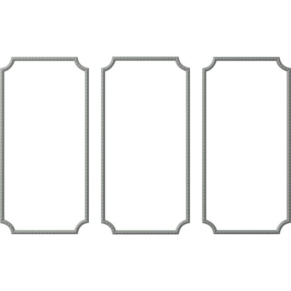 Ekena Millwork 24-in. W x 48-in. H Bulwark Rope Panel Moulding Kit Triple Panel PMLKBU24X48C - main